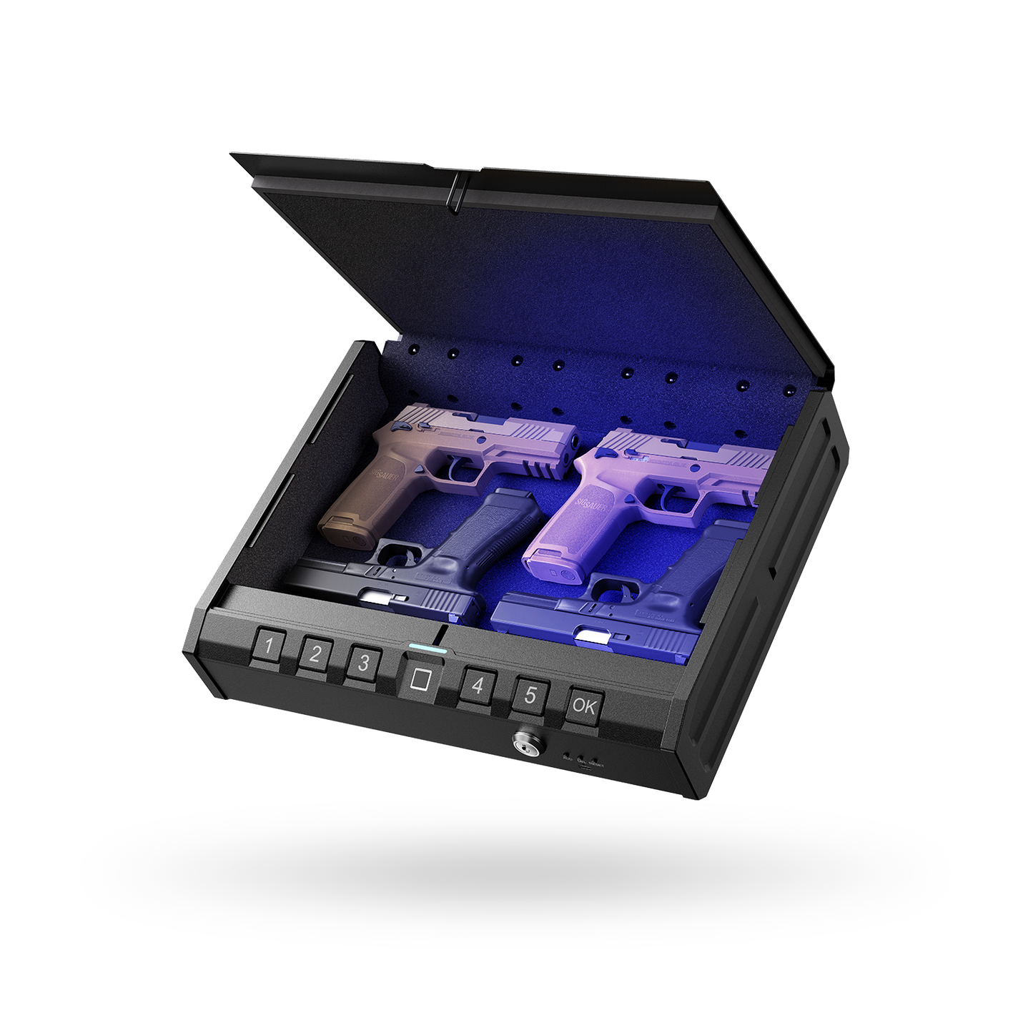 ONNAIS Iron Pro Max Gun Safe Secure Box Fingerprint Keypad & Key Access