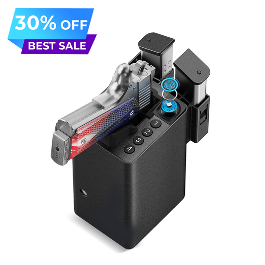 30% OFF BEST SALE-Defender Pro Gun Safe Lock Fast Access 3-Way Unlock