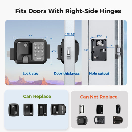 ONNAIS Guard Pro RV Door Lock Keyless Entry Waterproof, 2 Fobs