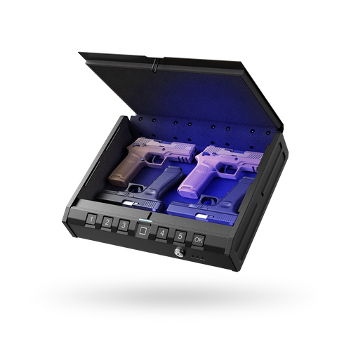 ONNAIS Iron Pro Max Gun Safe Secure Box Fingerprint Keypad & Key Access