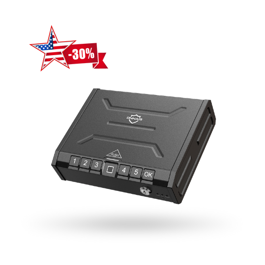ONNAIS Iron Pro Gun Safe Secure Box Fingerprint Keypad & Key Access