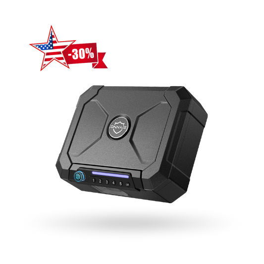 ONNAIS Iron Max Fingerprint Security Gun Safe Fingerprint Keypad & Key Access