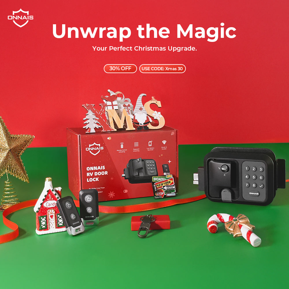 ONNAIS Guard Se RV Secure Door Lock Keyless Entry Waterproof & Dual Remote Fob