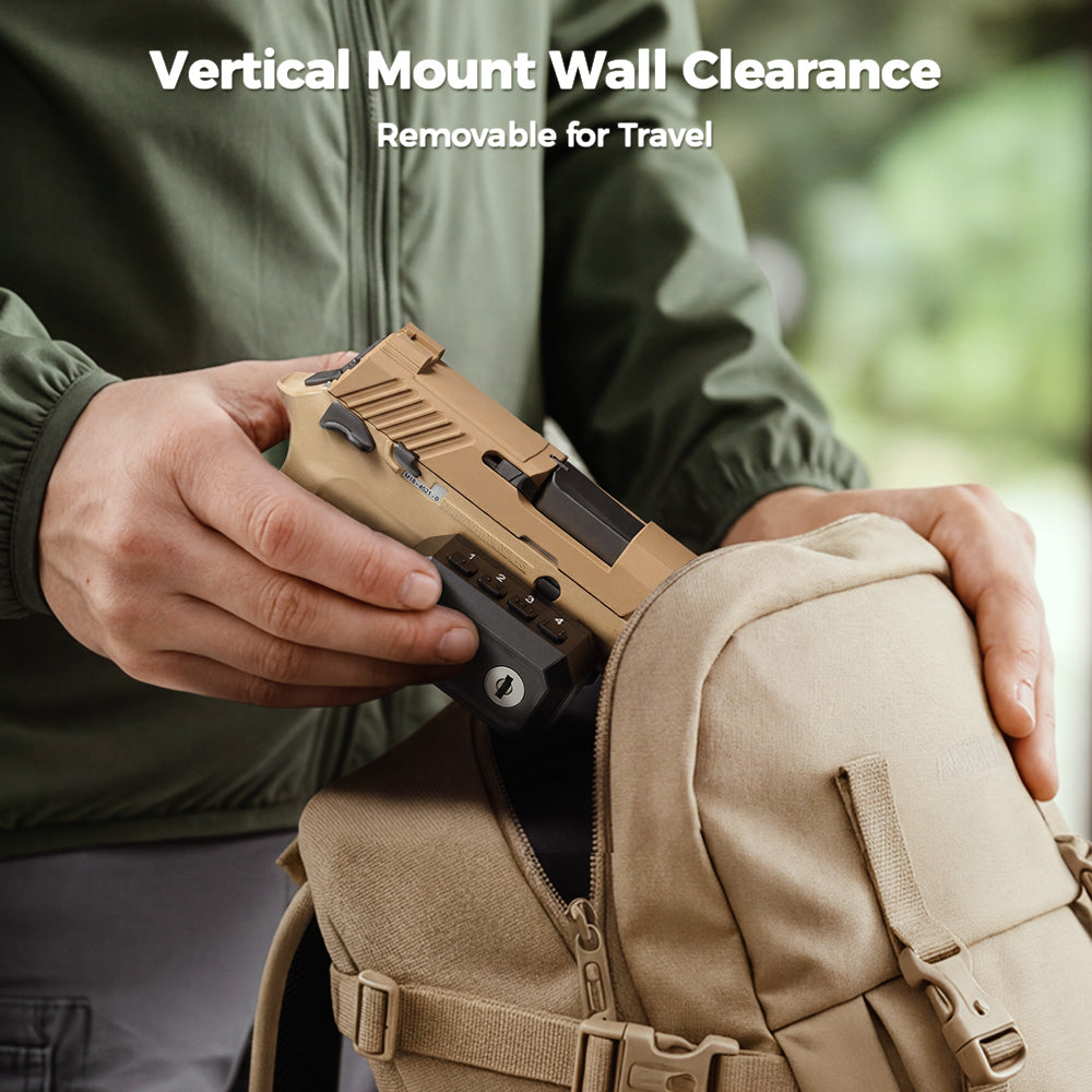 ONNAIS Defender Se Wall Mount Universal Gun Trigger Lock 3-Way Unlock
