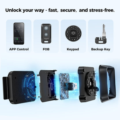 ONNAIS Guard Smart Max RV Keyless Door Lock with App, Keypad & Key Fob