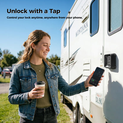 ONNAIS Guard Smart Max RV Keyless Door Lock with App, Keypad & Key Fob