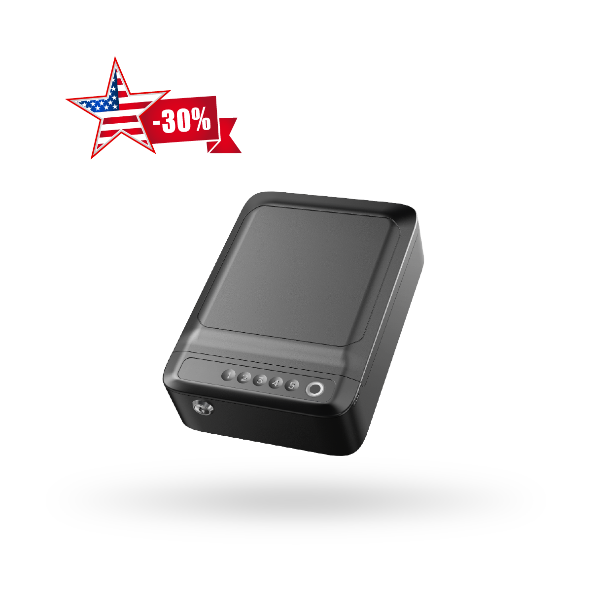 Portable Secure Box 4-Way Access & USB-C Charge, 11.26"×7.87"×3.11"