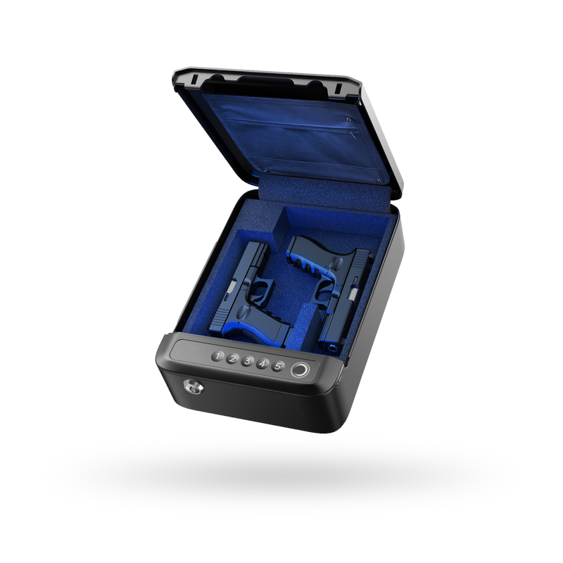 ONNAIS Alloy Se Gun Safe Portable Secure Box 4-Way Access & USB-C Charge