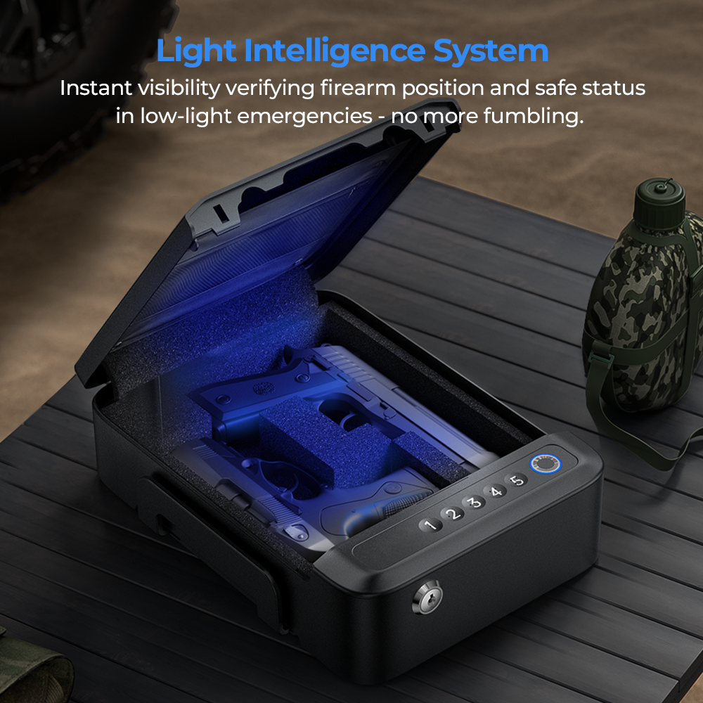Instant visibility verifying firearms position and safe status in low-light emergencies-ONNAIS Alloy Se