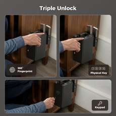 ONNAIS Defender Pro Biometric Gun Safe - Triple Unlock