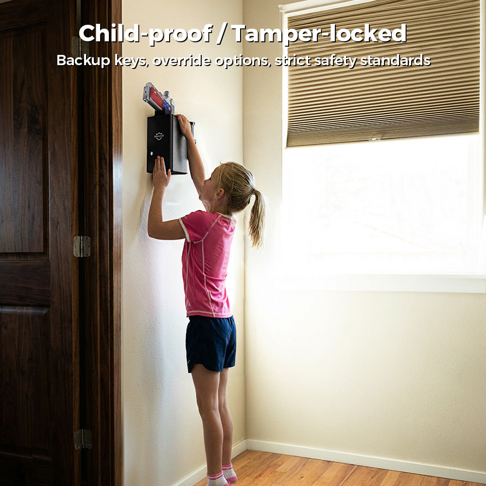 ONNAIS Defender Pro Biometric Gun Safe - Child Proof Tamper-Locked