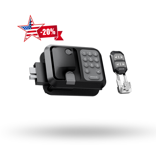 Keyless Entry Waterproof & Dual Remote Fob,This RV keyless entry door lock fits standard RV openings (3.75"x2.75"x1.5") with 6.1"x4.7" exterior profile.