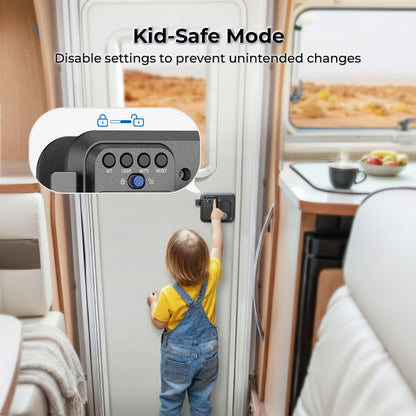 Electronic smart lock with child safety lock feature