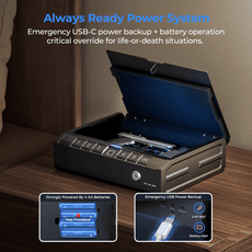 4AA batteries charge and emergency USB-C power back up-ONNAIS Iron Pro