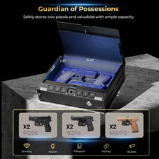ONNAIS Iron Pro Gun Safe Secure Box-ample capacity