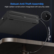 Robust anti-theft assembly with high-carbon construction and security cable-ONNAIS Iron Pro Max