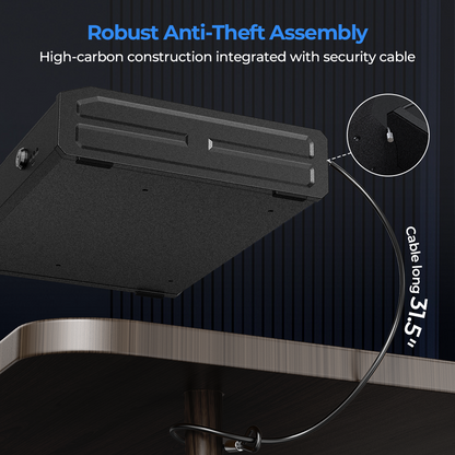 Robust anti-theft assembly with high-carbon construction and security cable-ONNAIS Iron Pro Max