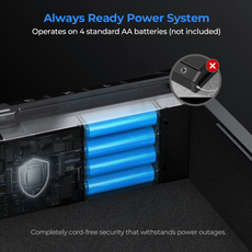 Operates on 4 standard AA batteries - ONNAIS Iron Se