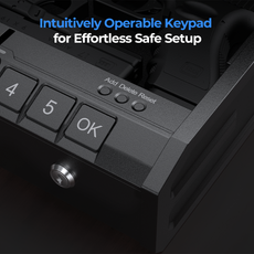 ONNAIS Iron Se Gun Safe Secure Box- keypad