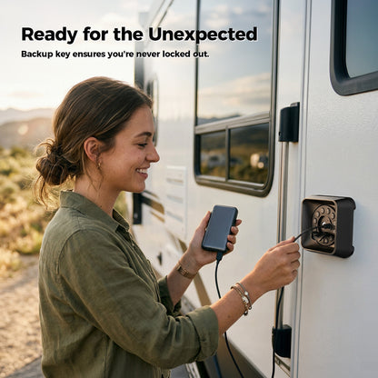 ONNAIS Guard Smart Max RV Keyless Door Lock with App, Keypad & Key Fob