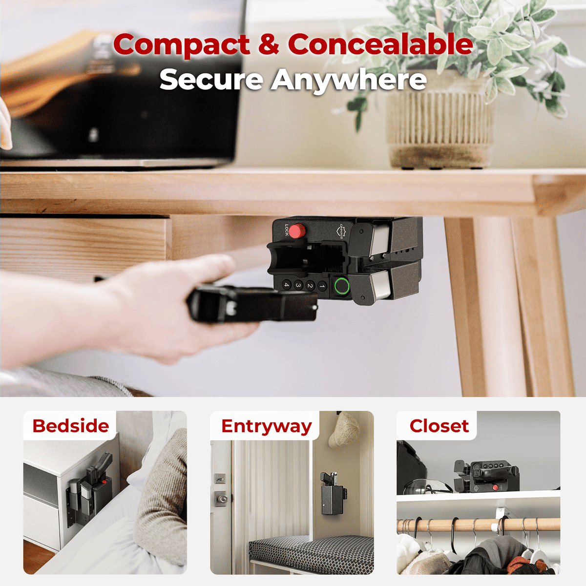 Onnais_Fast_Access_Gun_Safe_usage