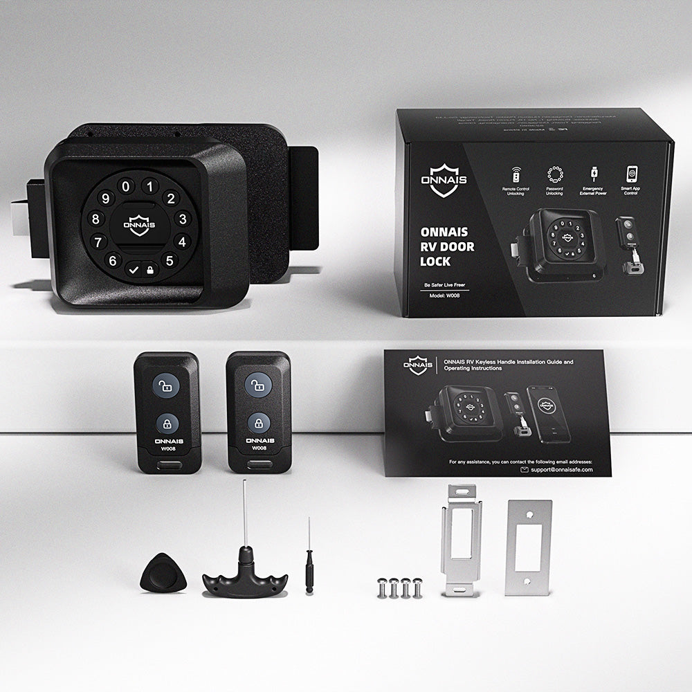 ONNAIS Guard Smart Max RV Keyless Door Lock with App, Keypad & Key Fob