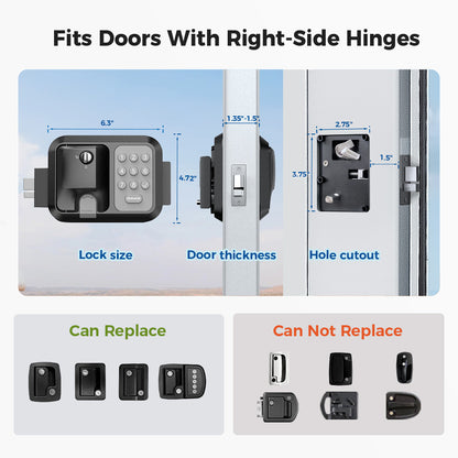 ONNAIS Guard Se RV Secure Door Lock Keyless Entry Waterproof & Dual Remote Fob